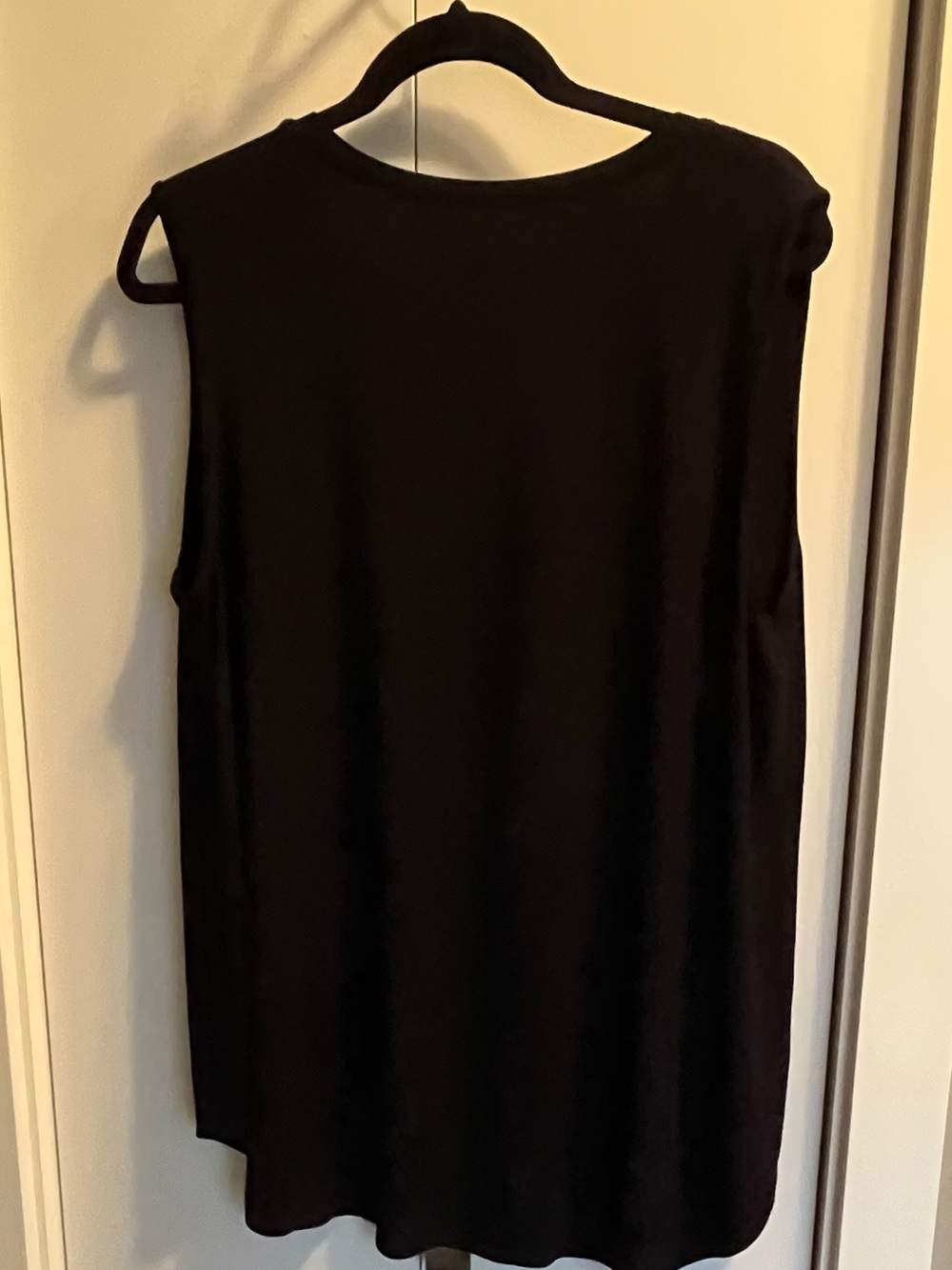 Blue Sky Black Bamboo Sleeveless Tunic Tank